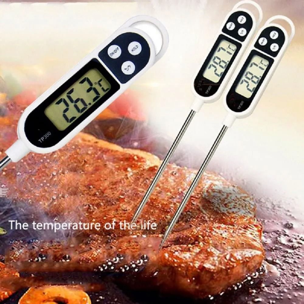 Digital Heat Absorbent Food Thermometer | Instant-Read Probe for Cooking, Grilling, BBQ, Frying, Baking &amp; Kitchen Use | Accurate Temperature Sensor