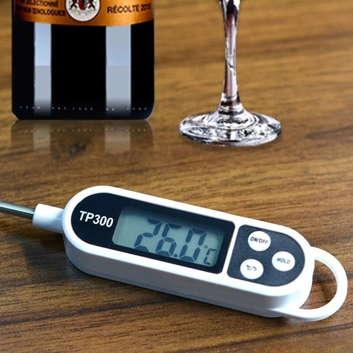 Digital Heat Absorbent Food Thermometer | Instant-Read Probe for Cooking, Grilling, BBQ, Frying, Baking & Kitchen Use | Accurate Temperature Sensor View Gallery - Pakistan