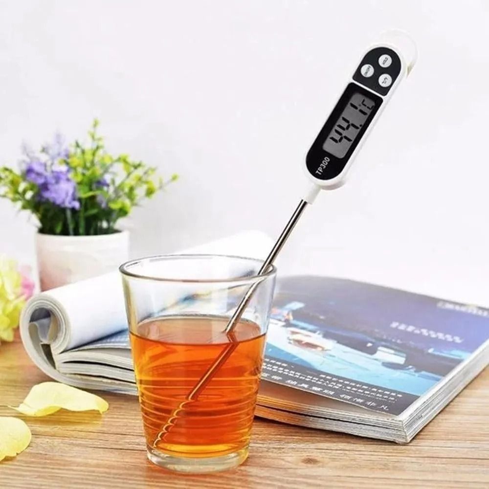 Digital Heat Absorbent Food Thermometer | Instant-Read Probe for Cooking, Grilling, BBQ, Frying, Baking & Kitchen Use | Accurate Temperature Sensor View Gallery - Pakistan