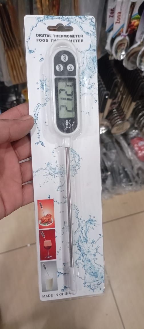 Digital Heat Absorbent Food Thermometer | Instant-Read Probe for Cooking, Grilling, BBQ, Frying, Baking & Kitchen Use | Accurate Temperature Sensor View Gallery - Pakistan
