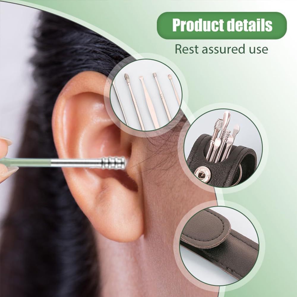 Ear Cleaner,The Most Professional Ear Cleaning Master Ear Cleaning Kit,Ear Cleaner Earwax Removal Tools with Pu Leather Case View Gallery - Pakistan