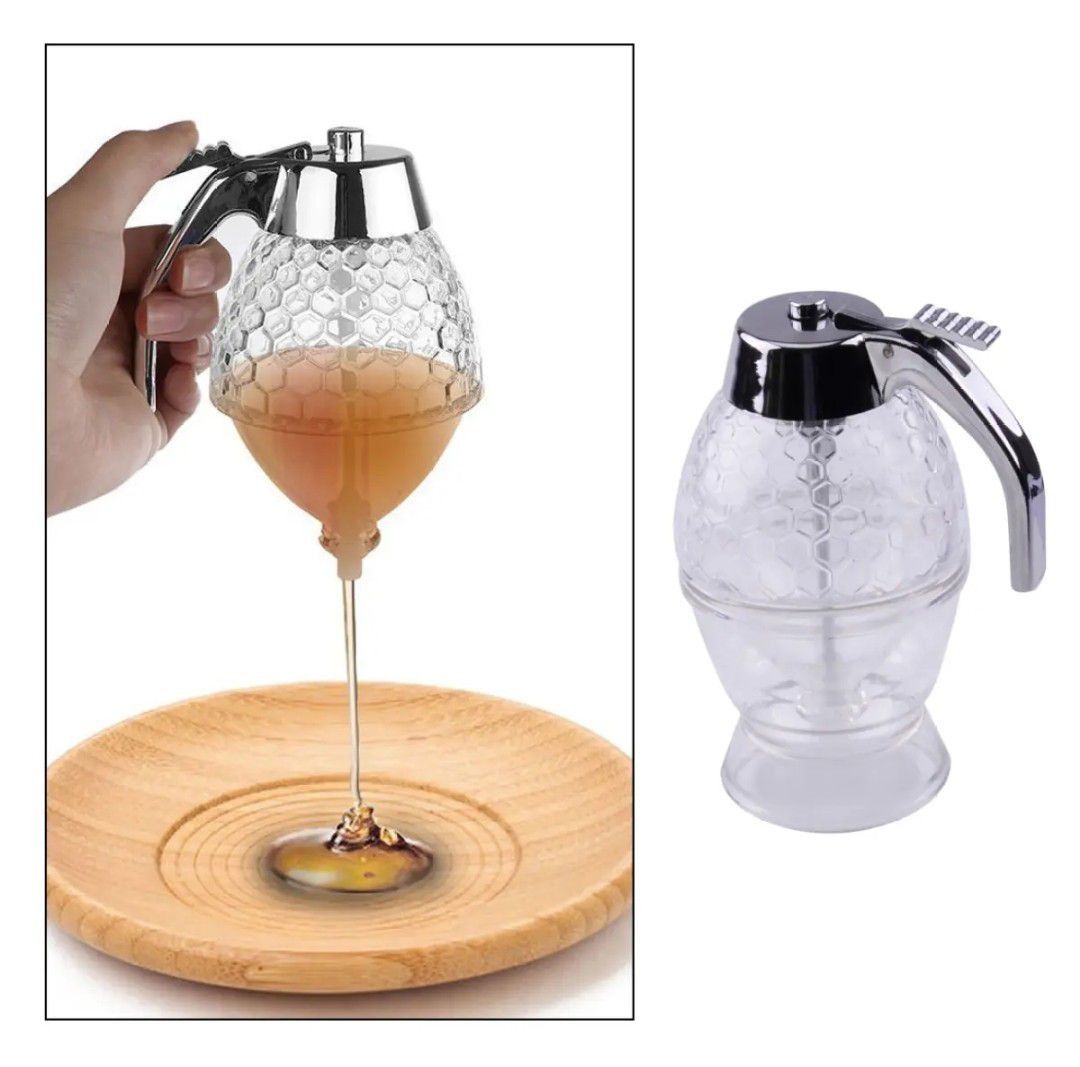 Honey Dispenser 200ML | No-Drip Syrup Pot & Juice Storage Jar | Easy-Pour Bee Design Container for Honey, Maple Syrup, Sauces & Kitchen Use View Gallery - Pakistan