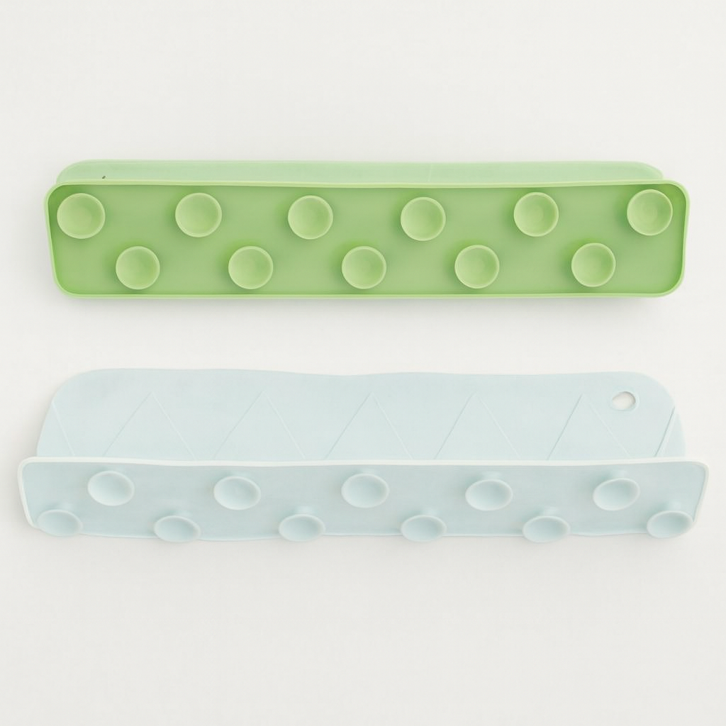 Silicone Sink Splash Guard With Suction For Kitchen And Bathroom – Flexible Water Splash Stopper For Faucets, Countertops And Daily Cleaning Protection (Random Color) View Gallery - Pakistan