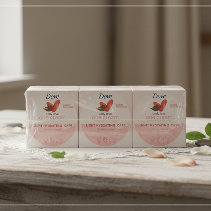 Dove Beauty Cream Pack of 6 | Deep Moisturizing Nourishing Skin Cream for Soft, Smooth, Glowing Skin | Everyday Hydrating Formula for All Skin Types