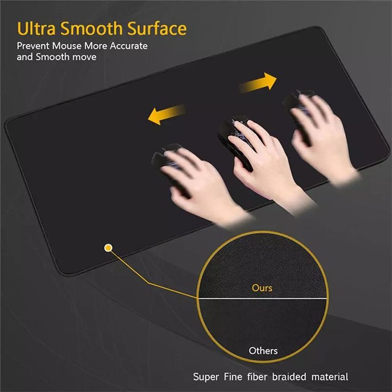 Keyboard Mouse Mat Large Surface Smooth Texture Durable Material Non Slip Base Comfortable Daily Use View Gallery - Pakistan