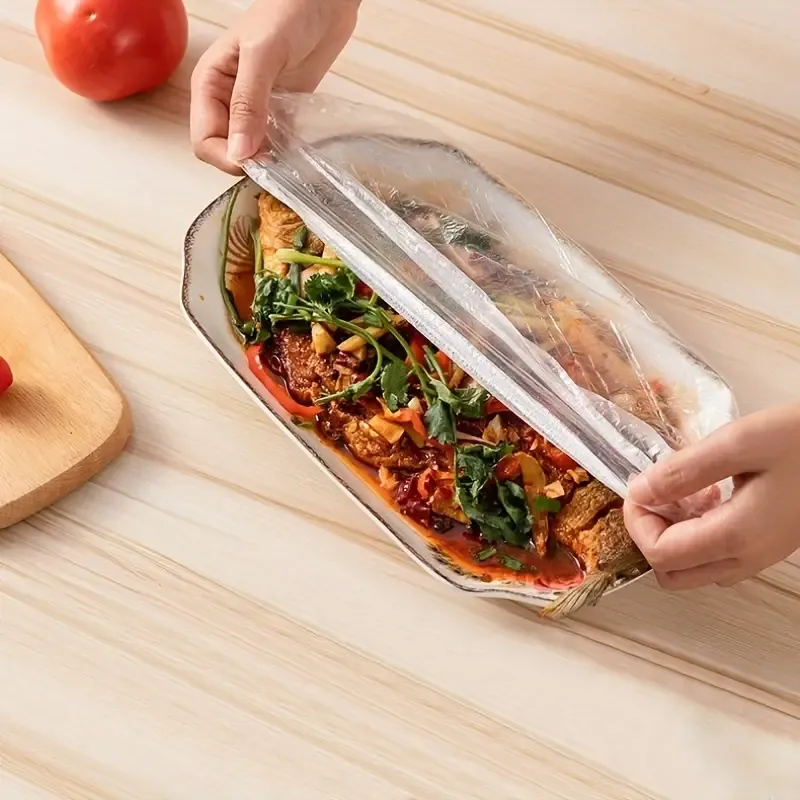 Disposable Plastic Wrap Covers Elastic Tight Food Grade Fresh Keeping Dust Proof Insect Proof Kitchen Accessories View Gallery - Pakistan