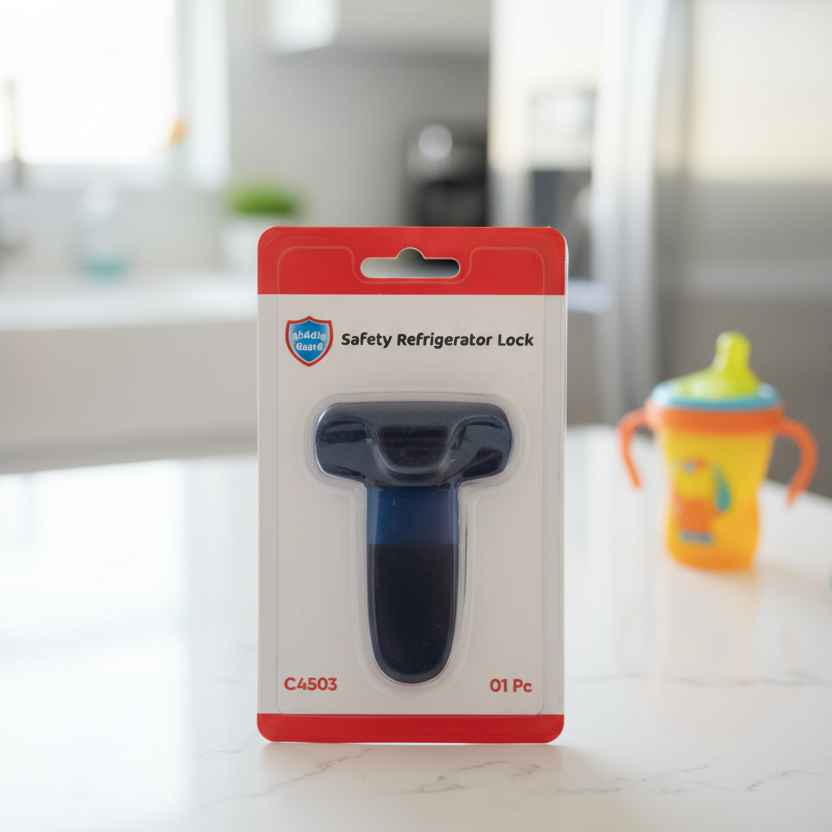 Self Adhesive Sticky Fridge Door Lock For Child Safety, Strong Grip Protection And Easy Installation For Refrigerators, Cabinets And Drawers View Gallery - Pakistan