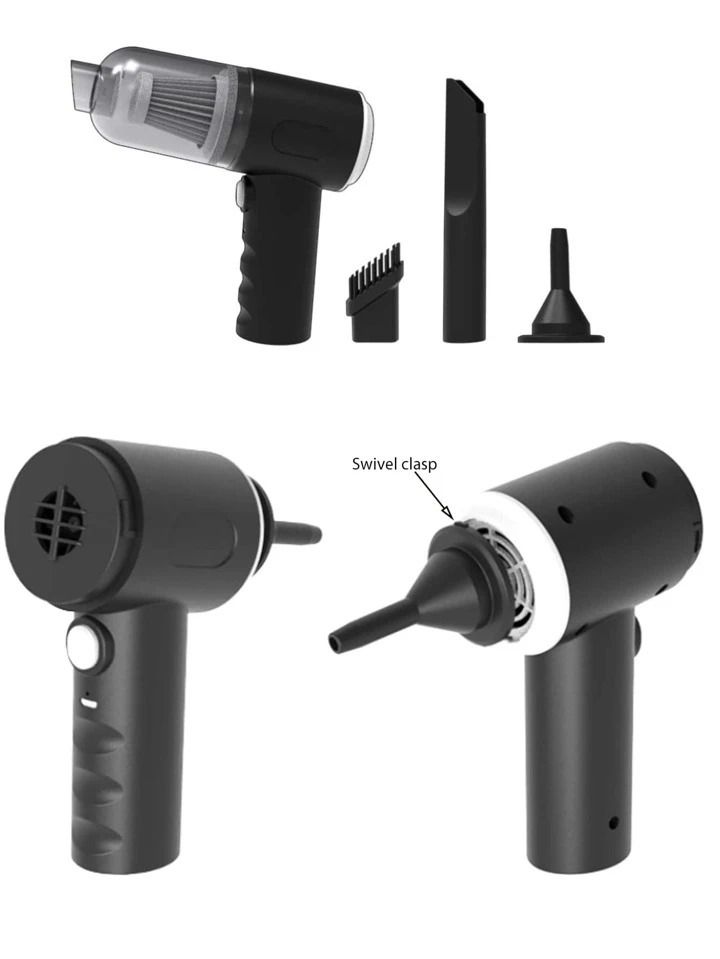 3-in-1 Portable Wireless Vacuum Cleaner AS 228 – Handheld, Powerful Suction for Car, Home, Office & Everyday Quick Cleaning View Gallery - Pakistan