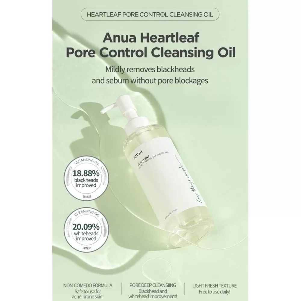 Anua Heartleaf Pore Control Cleansing Oil | Gentle Deep-Cleansing Korean Skincare – Imported View Gallery - Pakistan