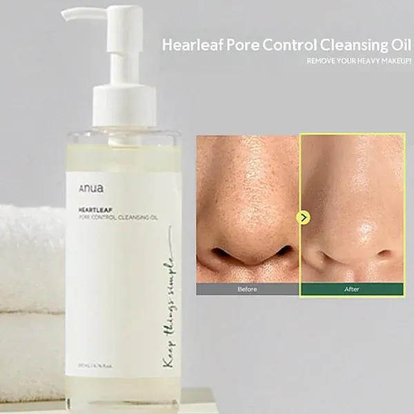 Anua Heartleaf Pore Control Cleansing Oil | Gentle Deep-Cleansing Korean Skincare – Imported View Gallery - Pakistan