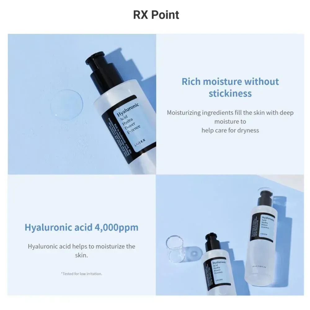 COSRX Hyaluronic Acid Hydra Power Essence | Deep Hydration & Skin Elasticity Booster – Imported Korean Skincare View Gallery - Pakistan