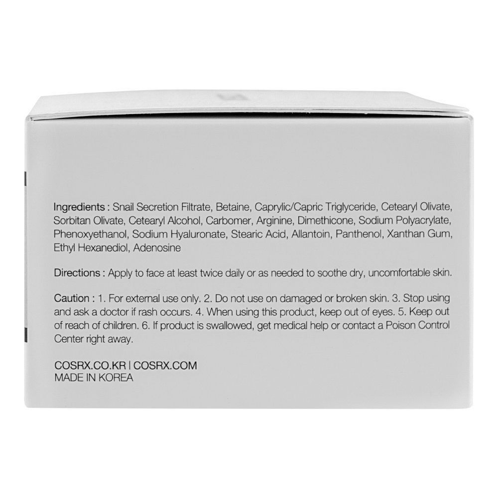 COSRX Advanced Snail 92 All-in-One Cream | Hydrating, Repairing & Anti-Aging Korean Skincare Moisturizer View Gallery - Pakistan