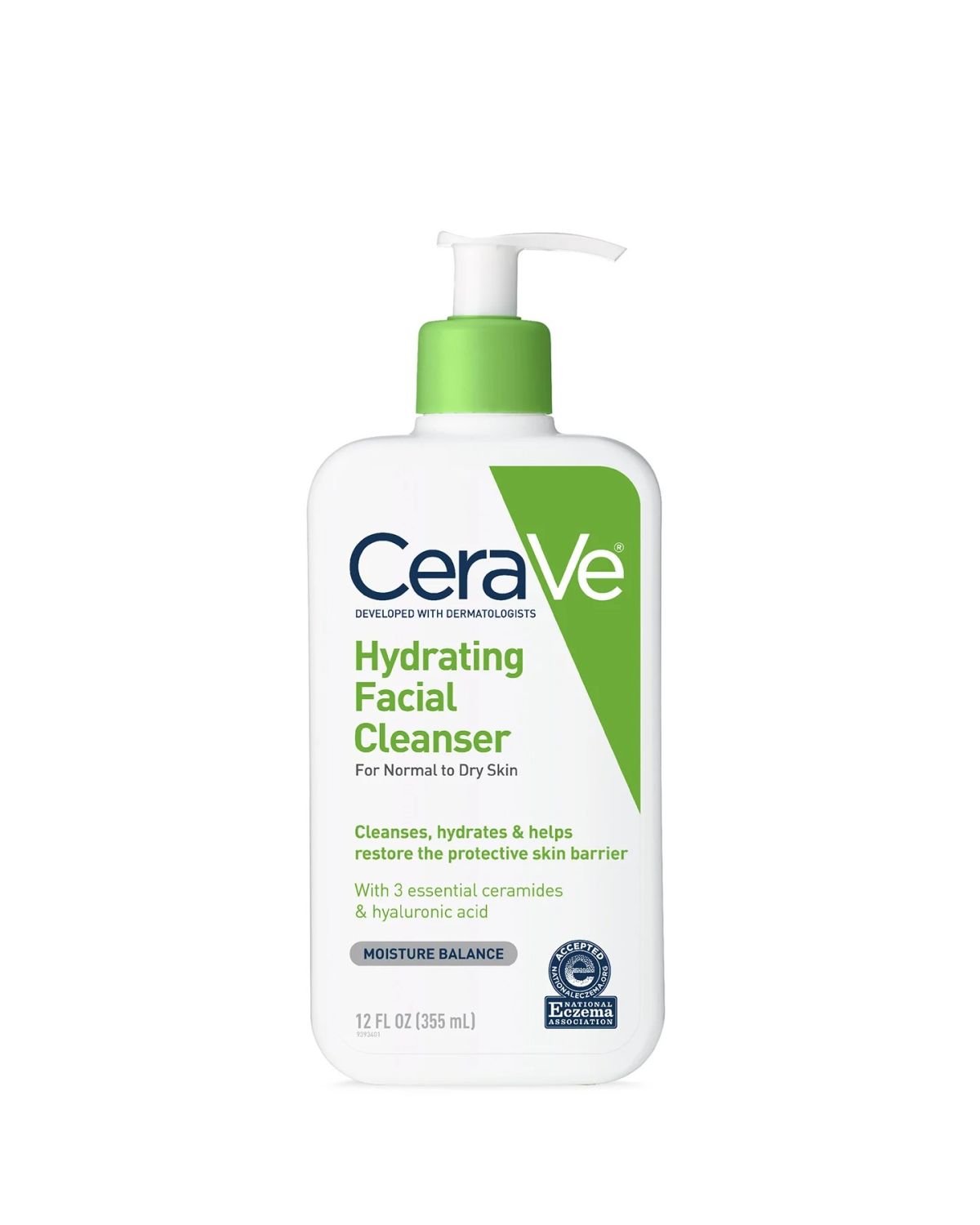 CeraVe Hydrating Facial Cleanser – 8 fl oz (236 ml) | Gentle Face &amp; Body Wash for Normal to Dry Skin