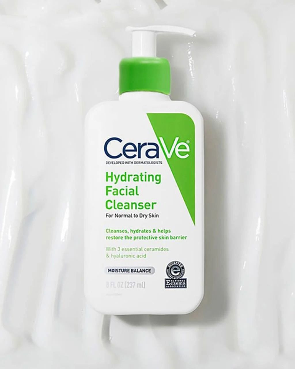 CeraVe Hydrating Facial Cleanser – 8 fl oz (236 ml) | Gentle Face & Body Wash for Normal to Dry Skin View Gallery - Pakistan