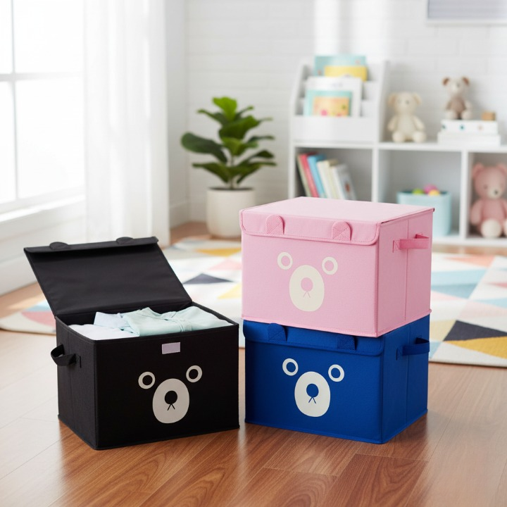 Bear Storage Box For Clothes Designed As A Storage Box Suitable For Holding Clothes (Random Colors) View Gallery - Pakistan