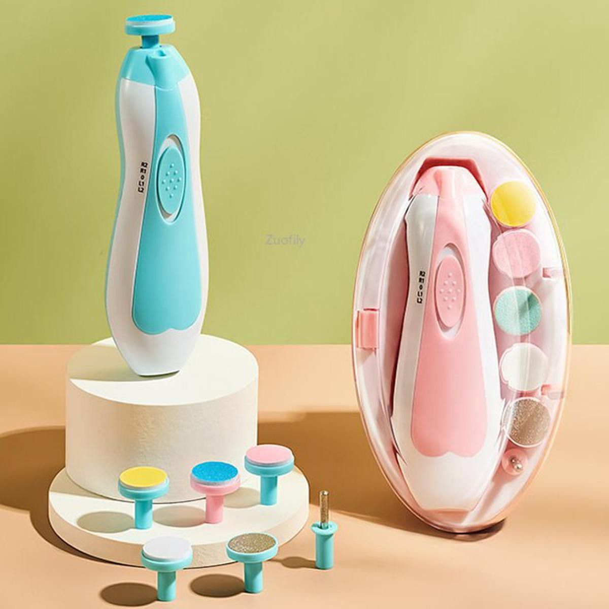 Electric Nail Clipper Baby Nail Trimmer Clipper Set In Random Color Designed As An Electric Nail Clipping And Trimming Set (Random Colors)