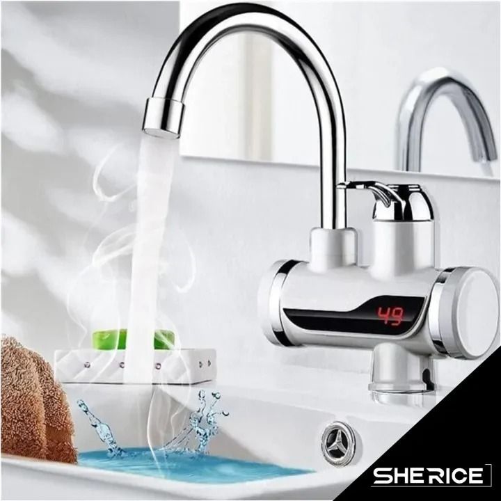 Electric Kitchen Instant Water Heater Tap – Instant Hot Water Faucet | Fast Heating Tankless Faucet View Gallery - Pakistan