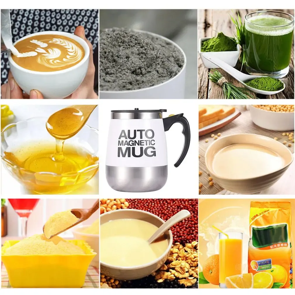 Auto Magnetic Mug 400ml Coffee Milk Mix Cups 304 Stainless Steel View Gallery - Pakistan