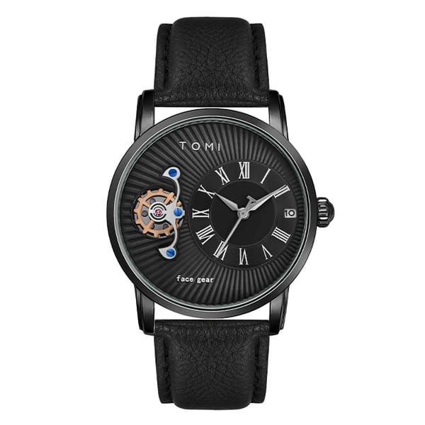 TOMI T-104 Face Strap Watch | Stylish Analog Wristwatch with Soft Strap | Casual &amp; Fashionable Timepiece for Men and Women