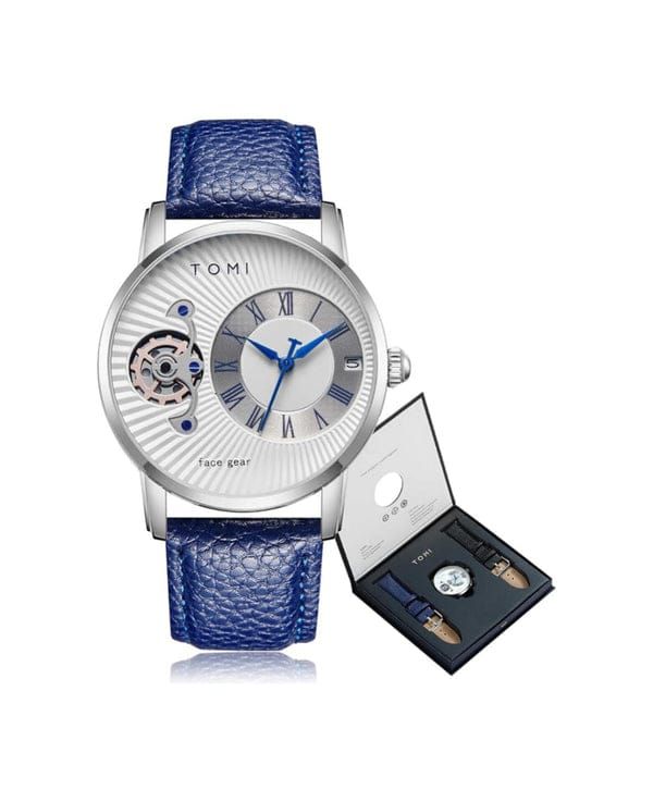 TOMI T-104 Face Strap Watch | Stylish Analog Wristwatch with Soft Strap | Casual & Fashionable Timepiece for Men and Women View Gallery - Pakistan