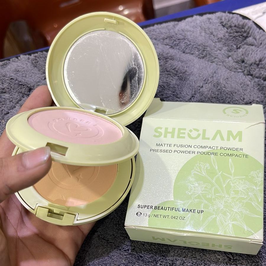 Sheglam Matte Fusion Double Shade Compact Powder – Smooth Matte Finish, Lightweight Formula, And Long-Lasting Coverage For Daily Makeup Use View Gallery - Pakistan