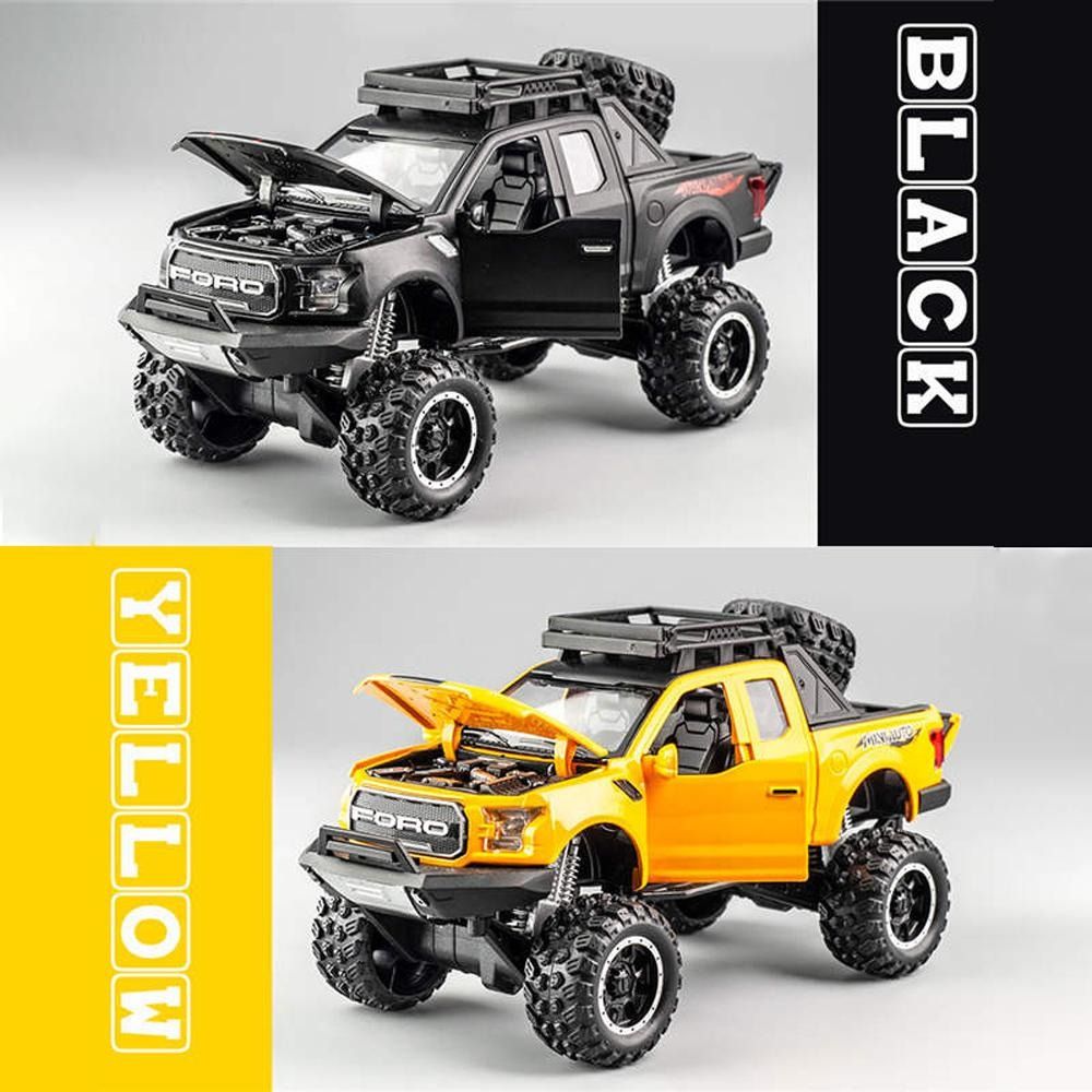 Ford F-150 Raptor Pickup Truck Toy Model With Touch Sensor – Realistic, Durable, And Easy-To-Operate (Random Colors) View Gallery - Pakistan