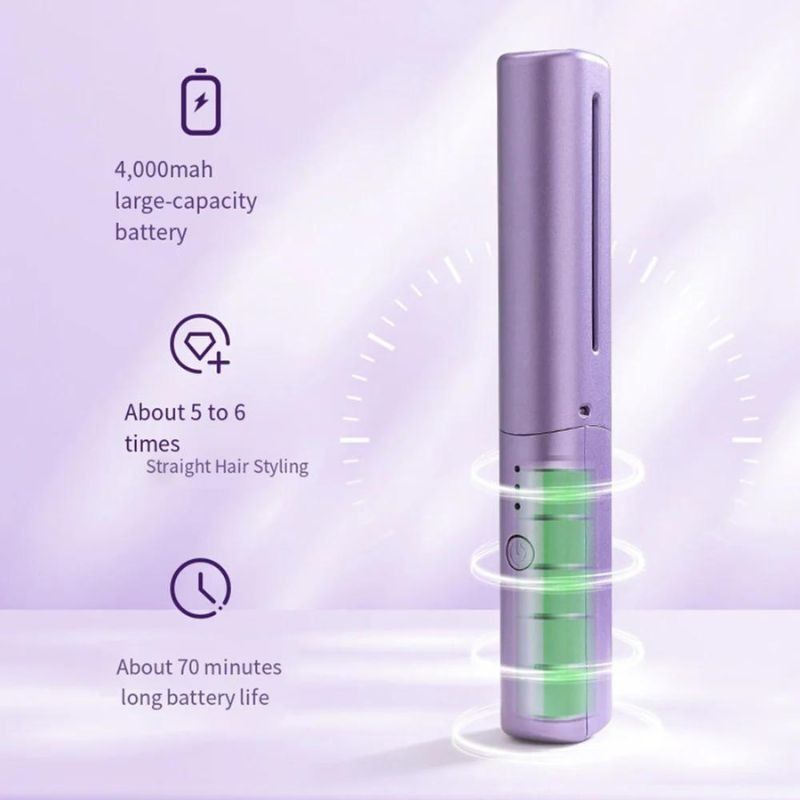 Travel Comb Cordless Rechargeable Hair Straightener | Portable Mini Hair Styling Tool for Smooth, Shiny Hair Anytime View Gallery - Pakistan