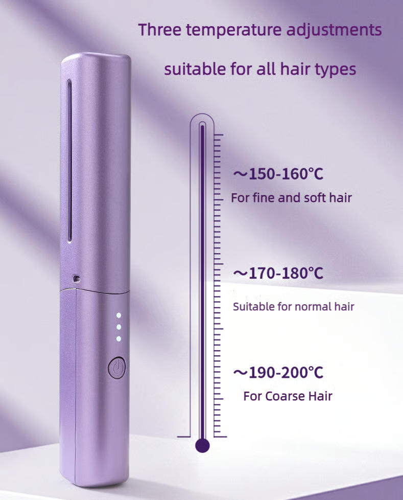 Travel Comb Cordless Rechargeable Hair Straightener | Portable Mini Hair Styling Tool for Smooth, Shiny Hair Anytime View Gallery - Pakistan