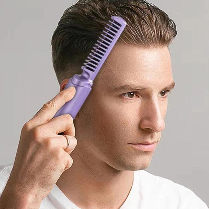 Travel Comb Cordless Rechargeable Hair Straightener | Portable Mini Hair Styling Tool for Smooth, Shiny Hair Anytime View Gallery - Pakistan