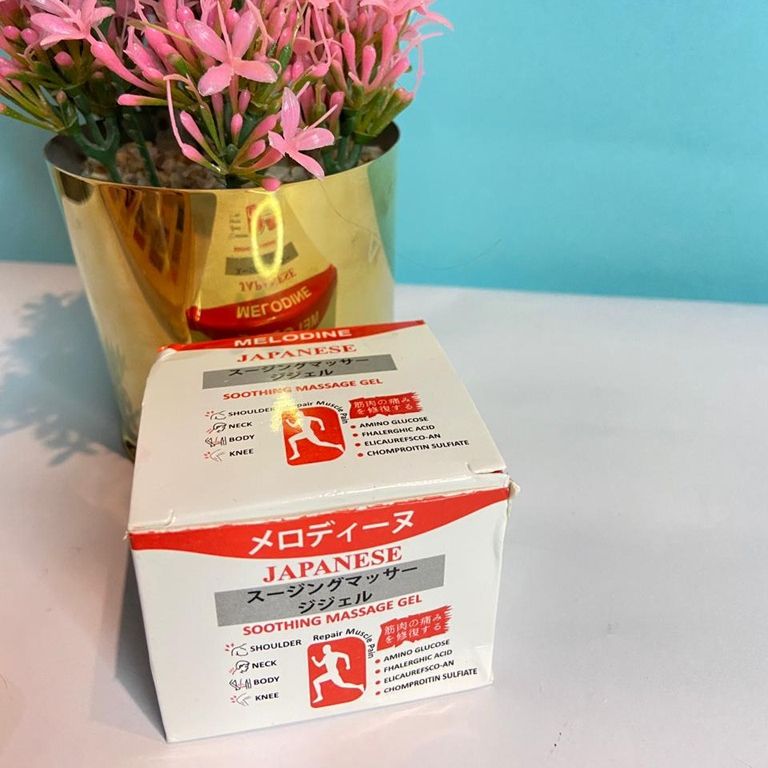 MELODINE Japanese Soothing Massage Gel | Fast-Absorbing Herbal Pain Relief Cream for Shoulder, Neck, Back & Knee View Gallery - Pakistan