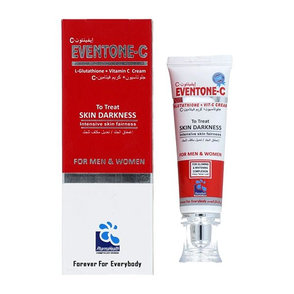 Eventone-C Cream with L-Glutathione & Vitamin C | Advanced Skin Brightening & Anti-Pigmentation Cream for Even, Radiant Skin View Gallery - Pakistan