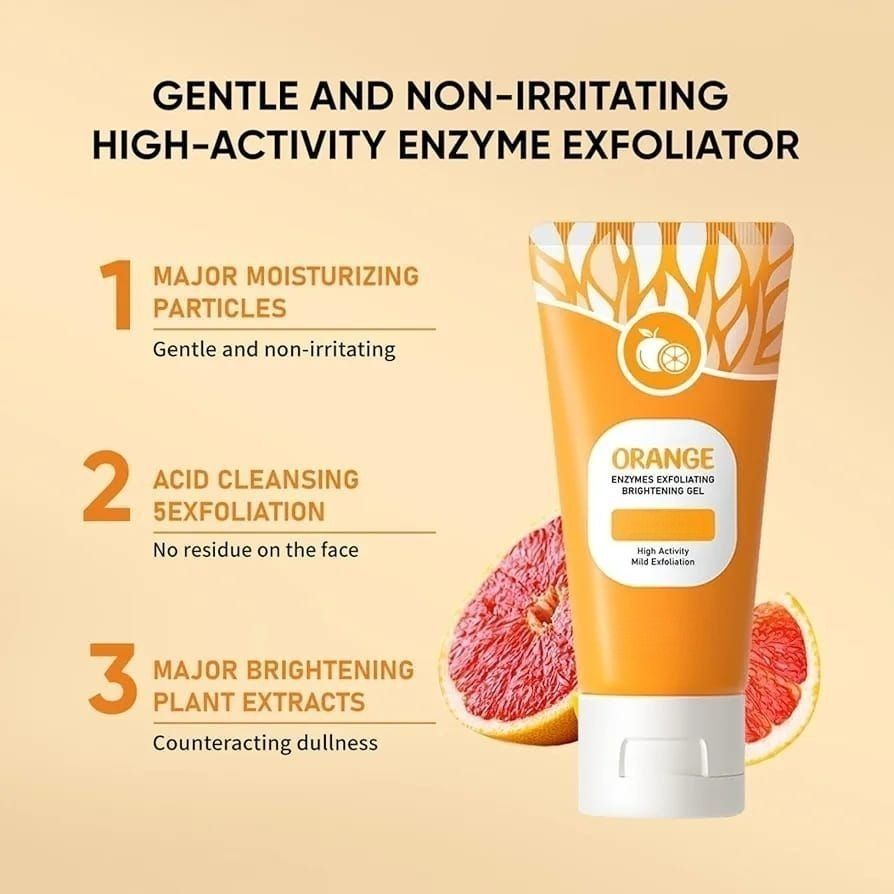 Orange Enzyme Exfoliating Gel – 100g | Brightening, Nourishing & Citrus Skincare for Radiant, Glowing, Healthy Skin View Gallery - Pakistan
