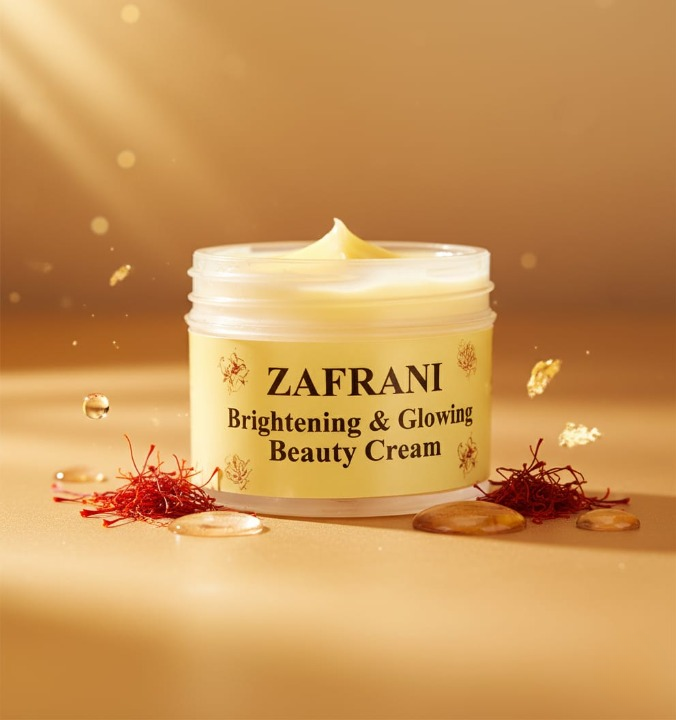 Zafrani Brightening &amp; Glowing Beauty Cream | Radiant, Soft &amp; Nourished Skin | Skin Lightening &amp; Hydrating Formula (100g)