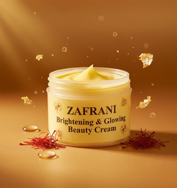 Zafrani Brightening & Glowing Beauty Cream | Radiant, Soft & Nourished Skin | Skin Lightening & Hydrating Formula (100g) View Gallery - Pakistan