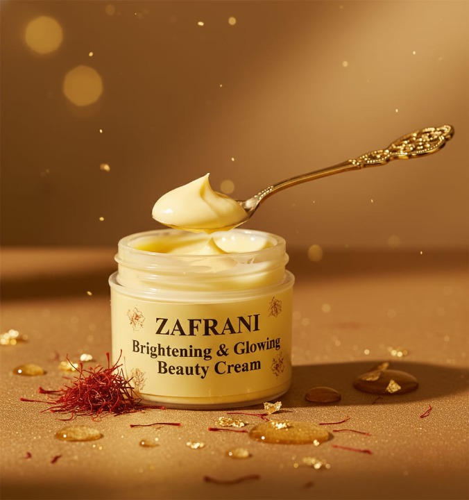 Zafrani Brightening & Glowing Beauty Cream | Radiant, Soft & Nourished Skin | Skin Lightening & Hydrating Formula (100g) View Gallery - Pakistan