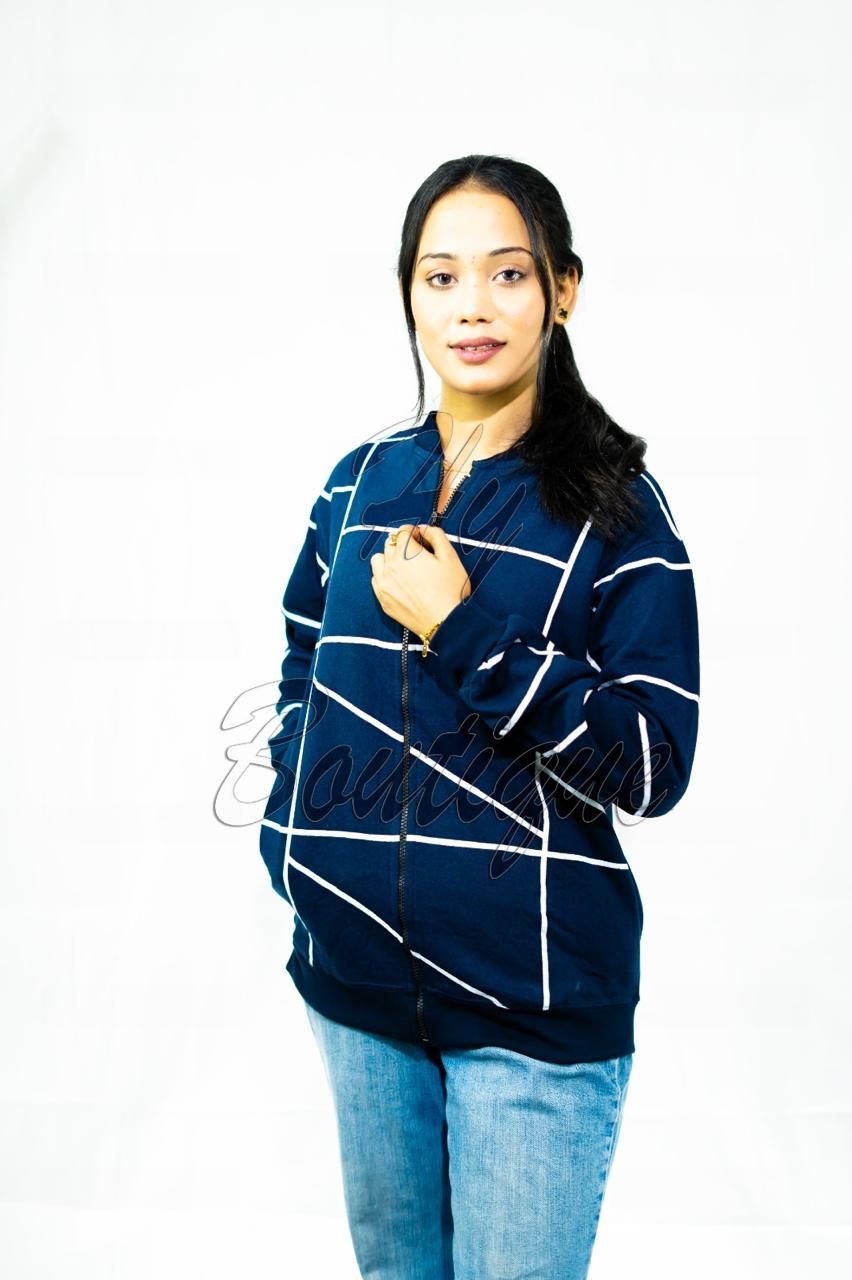 Winter Collection Women’s Mocnek Printed Jacket | Stylish &amp; Warm Outerwear | Trendy Winter Fashion for Ladies