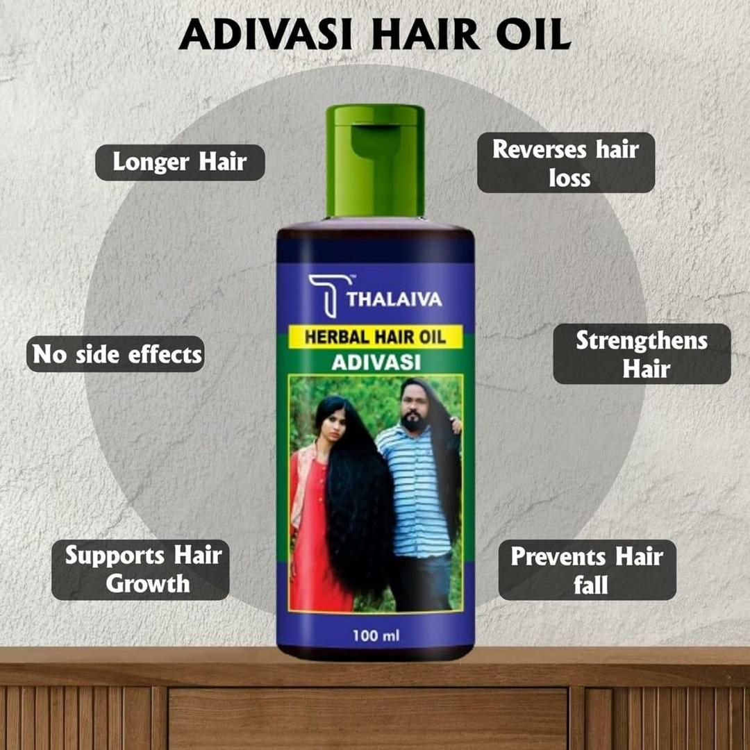 Adivasi Herbal Hair Oil And Shampoo Deal Pack Of 2 – Natural Hair Care Combo For Strong, Shiny, And Healthy Hair (Oil 100ml + Shampoo 200ml) View Gallery - Pakistan