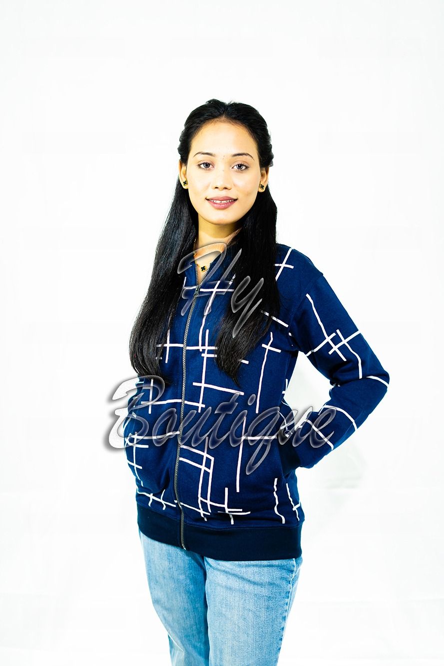 Polka Dot Zipper Jacket for Women &amp; Girls | Stylish, Warm &amp; Trendy Winter Wear | Comfortable Casual Outerwear