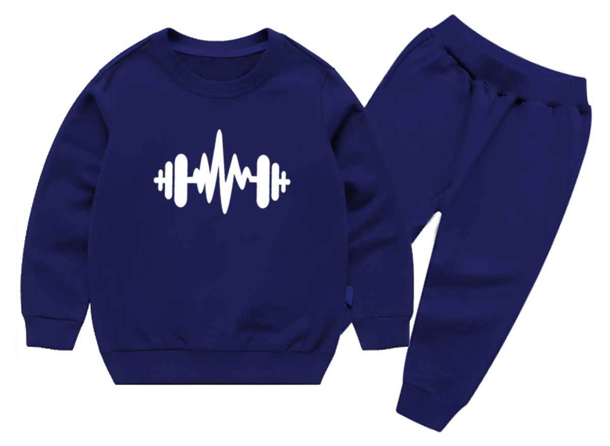 Boys Winter Casual Long Sleeve Printed Patchwork Round Neck Sweatshirt | Warm, Stylish & Comfortable Winter Wear View Gallery - Pakistan