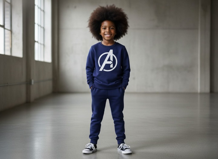 Avenger Printed Sweatshirt & Pajama Trouser Tracksuit for Kids | Winter Warm Fleece Clothing Set Outfit for Boys & Girls | FOR BABY AND KIDS View Gallery - Pakistan
