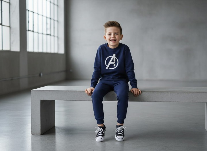 Avenger Printed Sweatshirt & Pajama Trouser Tracksuit for Kids | Winter Warm Fleece Clothing Set Outfit for Boys & Girls | FOR BABY AND KIDS View Gallery - Pakistan