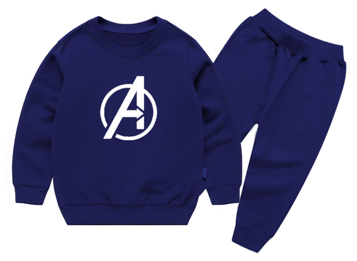 Avenger Printed Sweatshirt & Pajama Trouser Tracksuit for Kids | Winter Warm Fleece Clothing Set Outfit for Boys & Girls | FOR BABY AND KIDS View Gallery - Pakistan