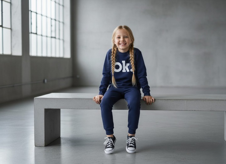 OK Printed Sweatshirt &amp; Pajama Trouser Tracksuit for Kids | Winter Warm Fleece Clothing Set Outfit for Boys &amp; Girls – Cozy &amp; Trendy | FOR BABY AND KIDS