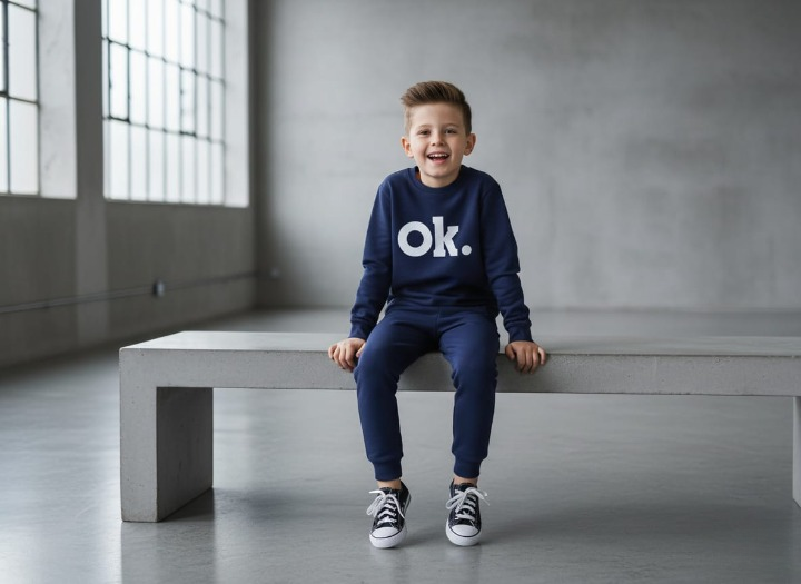 OK Printed Sweatshirt & Pajama Trouser Tracksuit for Kids | Winter Warm Fleece Clothing Set Outfit for Boys & Girls – Cozy & Trendy | FOR BABY AND KIDS View Gallery - Pakistan