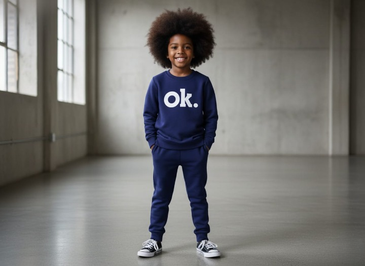 OK Printed Sweatshirt & Pajama Trouser Tracksuit for Kids | Winter Warm Fleece Clothing Set Outfit for Boys & Girls – Cozy & Trendy | FOR BABY AND KIDS View Gallery - Pakistan