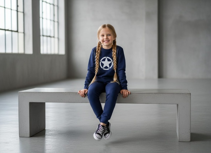Star Printed Sweatshirt & Pajama Trouser Tracksuit for Kids | Winter Warm Fleece Clothing Set Outfit for Boys & Girls – Cozy & Stylish | FOR BABY AND KIDS View Gallery - Pakistan
