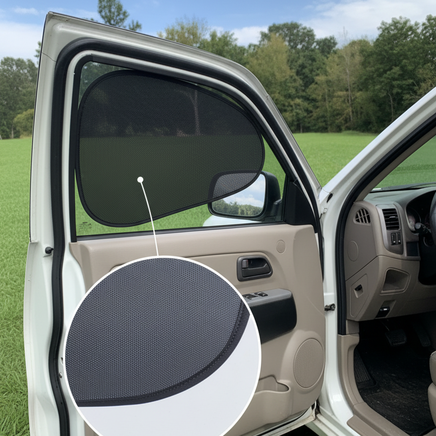 4 Pcs Car Shades Universal Size Sun Protection Window Curtains Foldable UV Blocking Car Sunshades For Front And Rear Windows View Gallery - Pakistan