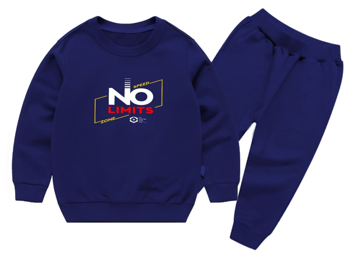 Kids Navey Blue no limit  Printed Stylish Kids' Tracksuit Set | FOR BABY AND KIDS View Gallery - Pakistan
