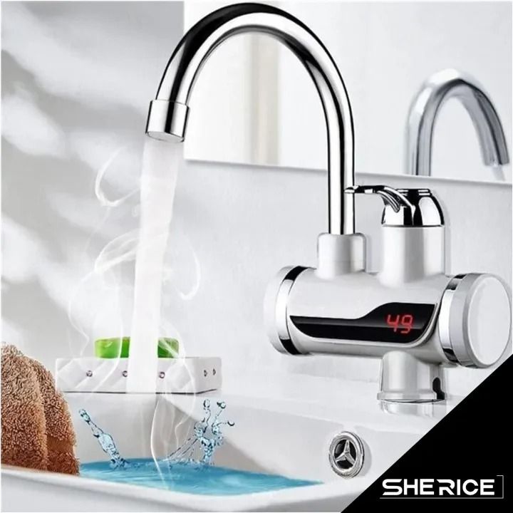 Electric Kitchen Instant Water Heater Tap – Instant Hot Water Faucet | Fast Heating Tankless Faucet View Gallery - Pakistan