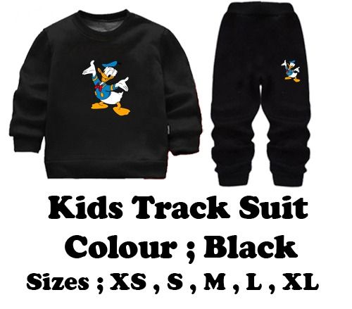 Black Duck Printed Kids Tracksuit | Winter Fleece Sweatshirt & Trouser Set – Warm, Soft & Stylish Garments for Boys & Girls FOR BABY AND KIDS View Gallery - Pakistan
